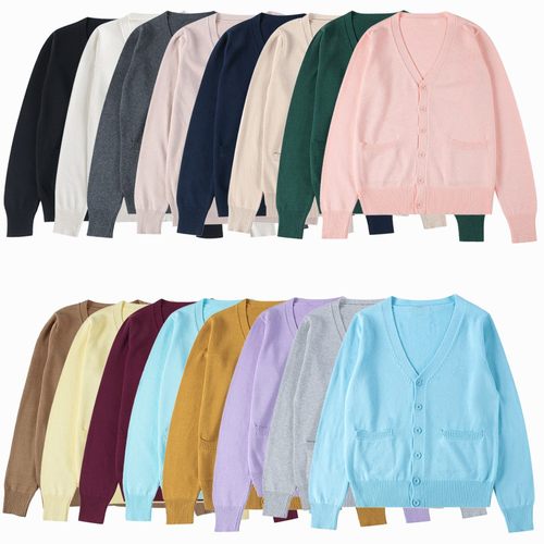 jk情侣学生毛衣班服灰色针织衫