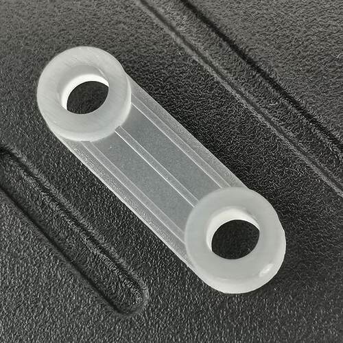 一字压线夹电线固定卡PP塑料平面圆角桥形固线压线板20*6.2*3.1