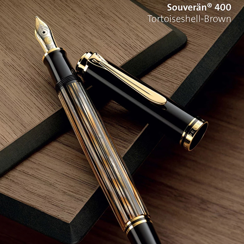 棕色线条送礼活塞上墨百利金