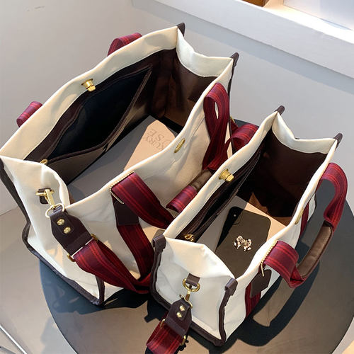 手提上课通勤托特包布包斜挎包