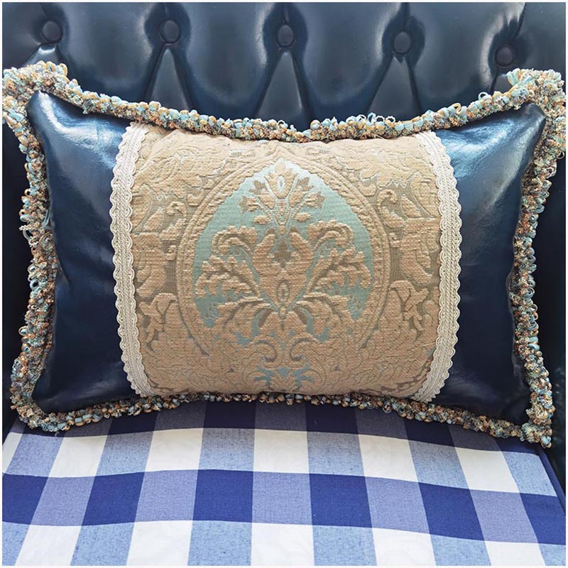 沙发抱枕腰枕靠枕欧式客厅枕头抱枕套定制样版房抱枕靠垫长方形新