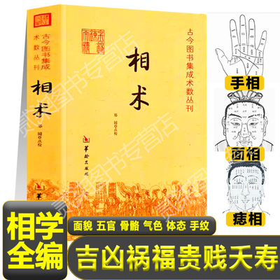 正版相术全书面相手相头相十观五法吉凶祸福贵贱夭寿人中眉手足痣印堂山根相儿经全编三停骨相柳庄麻衣神相面相学凤水书籍新疆包邮