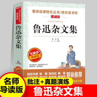 正版 愛閱讀名著課程化叢書青少年初中小學生四五六七八九年級上下冊必課外閱讀物故事書籍快樂讀書吧老師推薦 魯迅雜文集