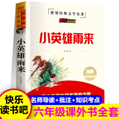 小英雄雨来正版彩图彩色带批注六年级必读老师推荐高尔基亚米契斯原著管桦童年爱的教育快乐读书吧六年级上册小学生课外书阅读书籍