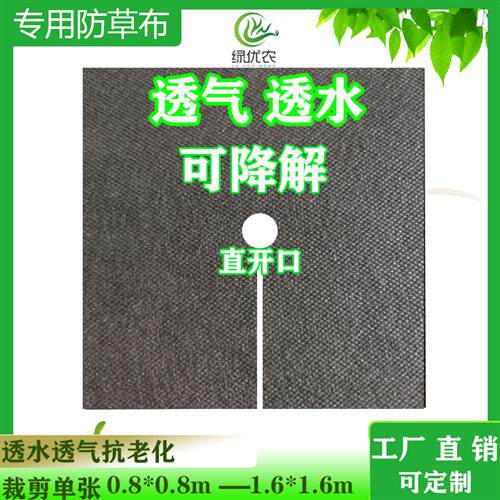 果园农用除草地布透气透水保湿可降解果树专用除草地膜厂家直发