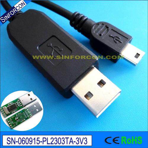 USB转MINI USB TTL PL2303 NFC-Write/烧录/下载/刷机线