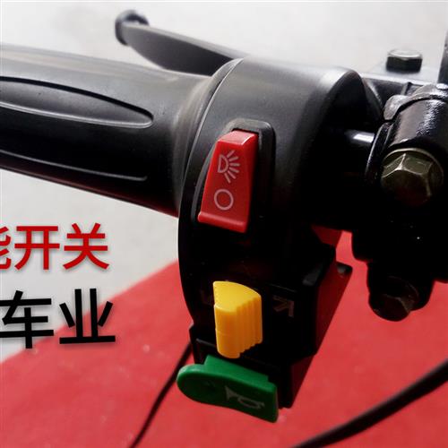 哈雷电动车后尾灯大灯刹车灯转向灯滑板车功能开关配件