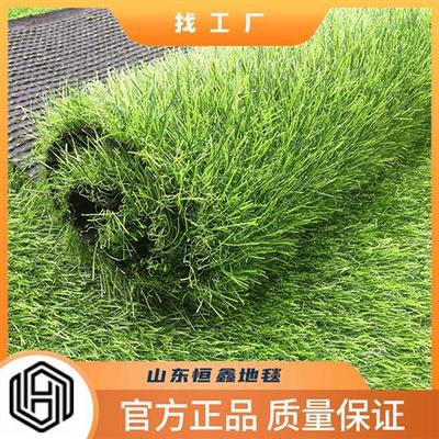 人造草假草坪地毯操场塑料绿色户外围挡草皮绿化定制仿真草坪
