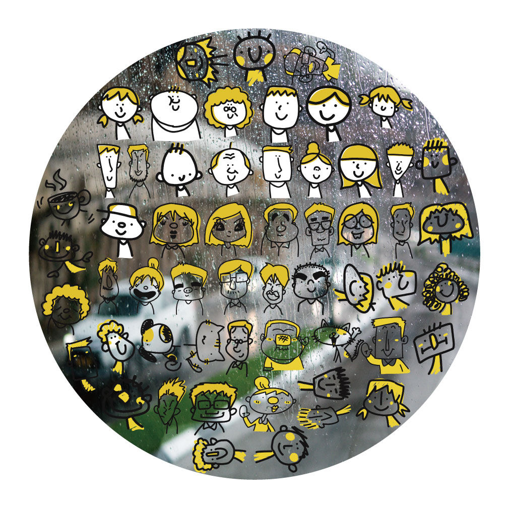 抽象人物头像UV转印贴动漫电动牙刷防水晶标签手机壳头盔装饰贴纸