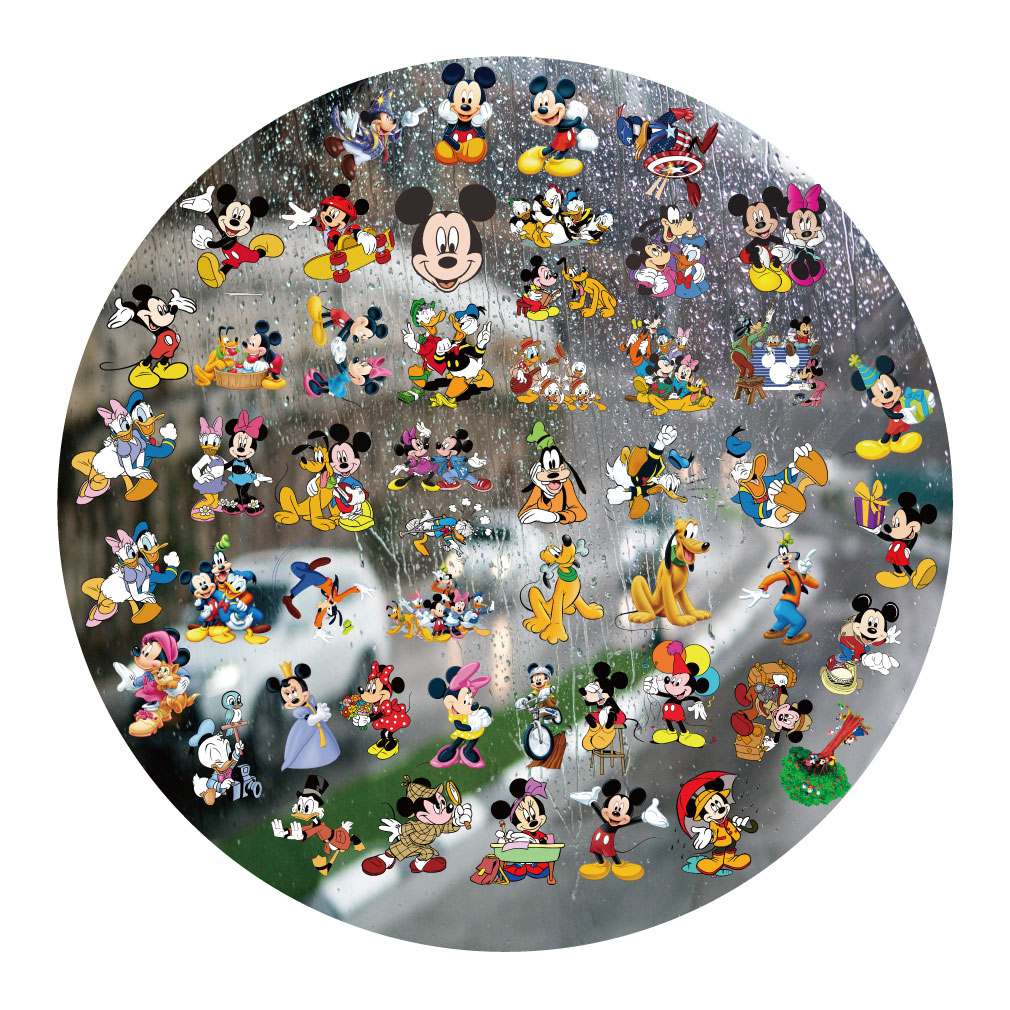 米老鼠米奇妮UV转印贴动漫电动牙刷防水水晶标签手机壳头装饰贴纸