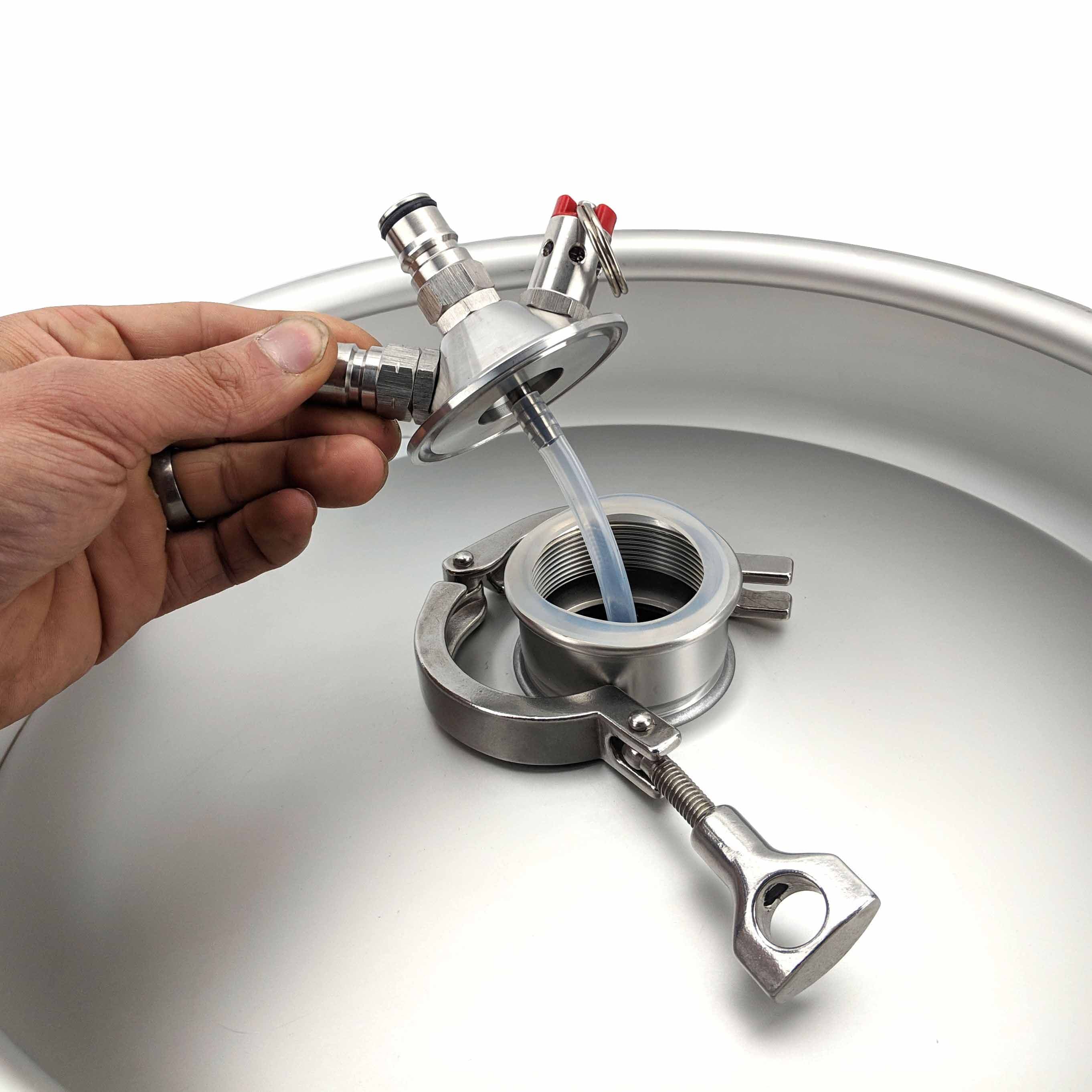 2英寸快装桶盖进气出酒接头