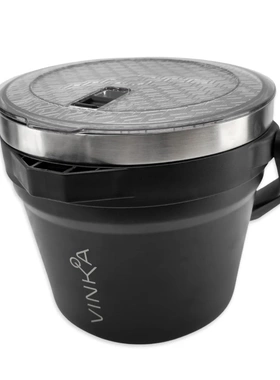 精酿 7L黑色双层真空保温冰桶聚会饮料桶啤酒冰桶KL39321Keg