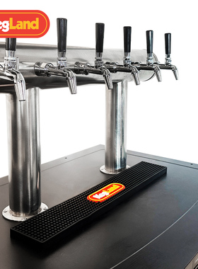 KegLand黑色啤酒杯垫59*10*2cm啤酒机滴水沥水垫长方形滴酒垫