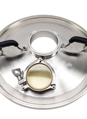 精酿啤酒65L一体机蒸馏盖4英寸卡盘和3英寸透镜 KL25829 KegLand