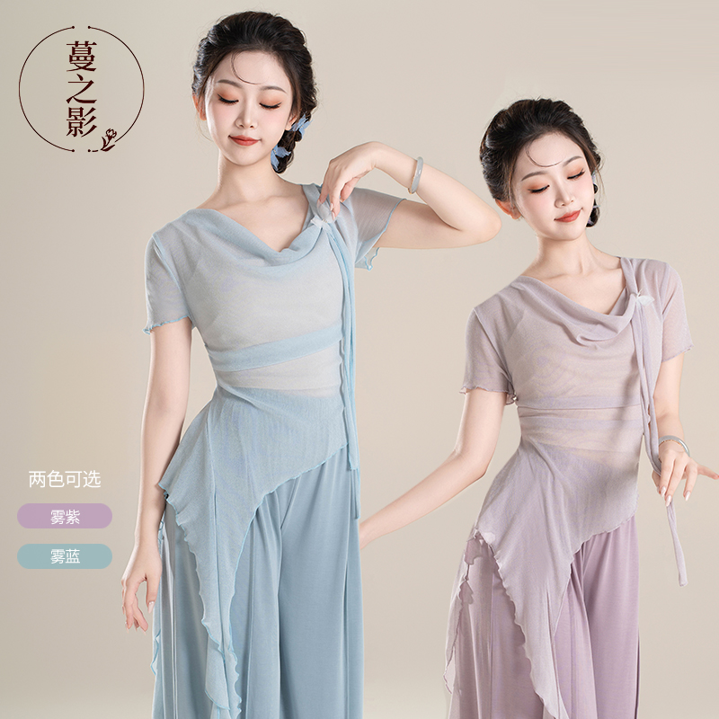 2025新款现代舞练功服古典舞纱衣