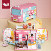 儿童玩具过家家2025爆款 5宝6生日新年礼物房车 兔子节女孩娃娃屋3