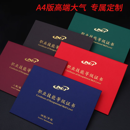 新企宝职业技能等级证书设计打印