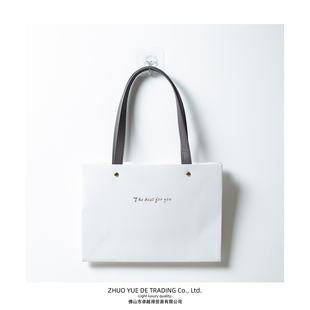 ins风仙女白色高级感礼品袋手提纸袋生日礼品袋礼物袋简约纸袋