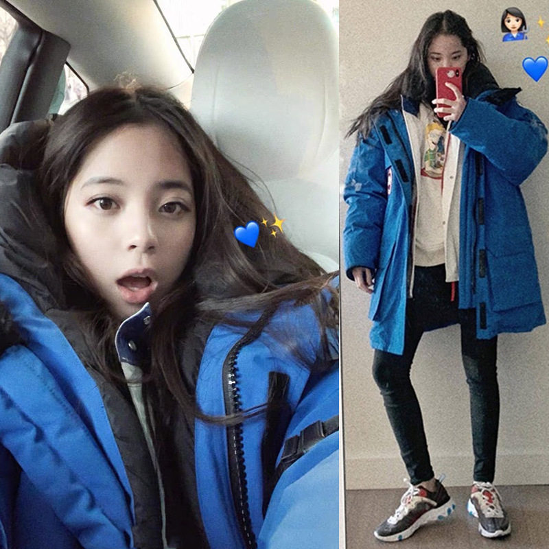 2023年大鹅羽绒服中长款工装加厚情侣派克服男冲锋衣女冬反季外套