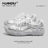 女款 2026年春季 新款 环球芭蕾德训鞋 百搭超好看银色休闲轻便运动鞋