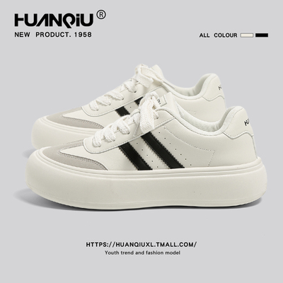 环球厚底增高小白鞋男款2025新款