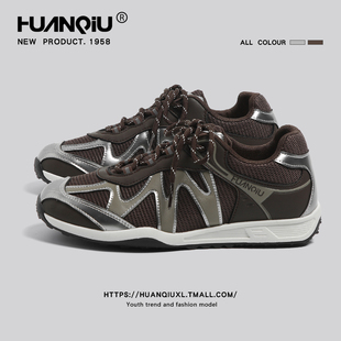 软底防滑显脚小休闲运动鞋 环球内增高阿甘德训鞋 新款 2025秋季 女款