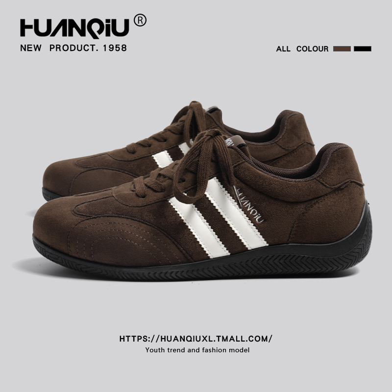 环球爆款棕色内增高板鞋男款