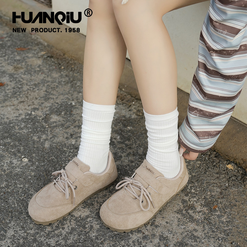 环球袋鼠勃肯鞋女2026新款春季平底运动板鞋休闲德训女鞋绝美单鞋,女鞋,勃肯鞋/软木鞋,淘宝优惠券,粉丝福利购,淘宝优惠卷