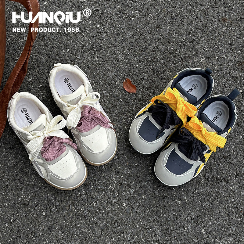 环球原创丑萌圆头小白鞋女2026新款春季超好看配裙子休闲运动板鞋,女鞋,德训鞋,淘宝优惠券,粉丝福利购,淘宝优惠卷