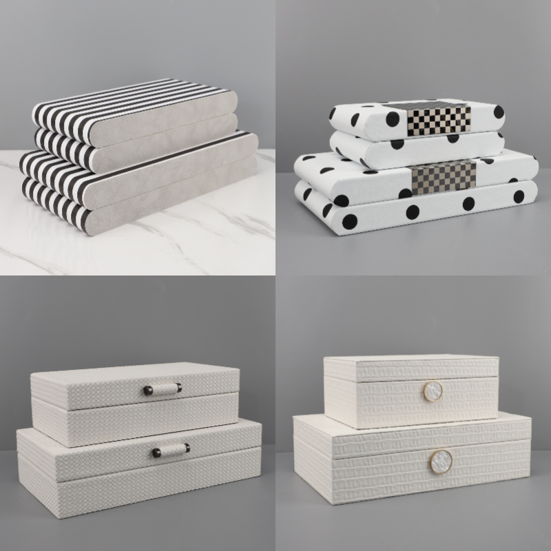 北欧轻奢首饰化妆品收纳盒酒店样板间家居玄关衣帽间桌面长方形盒,家居饰品,饰品盒,淘宝优惠券,粉丝福利购,淘宝优惠卷