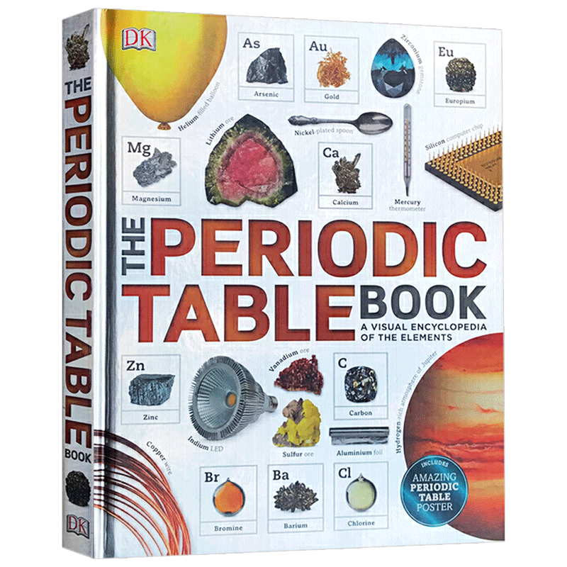英文原版 精装教材 DK元素周期表图解百科 The Periodic Table Book 化学元素视觉百科 进口儿童英语工具书 英文版原版书籍