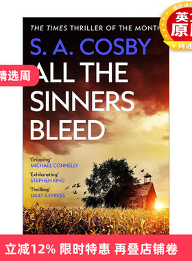 英文原版 All The Sinners Bleed 所有罪人都流血了 奇幻悬疑惊悚小说 亚马逊年度好书 2023奥巴马夏日书单 英文版 进口英语书籍