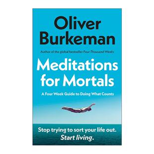 英文原版 Meditations for Mortals 凡人的冥想法则 四千周作者奥利弗·伯克曼 英文版 进口英语原版书籍
