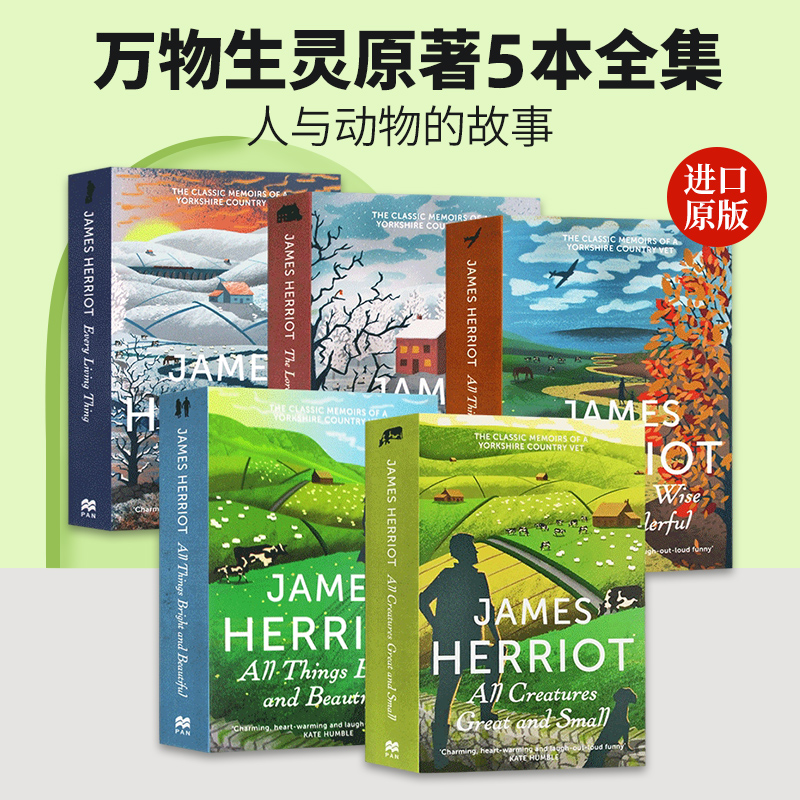 英文原版万物生灵原著全集5册