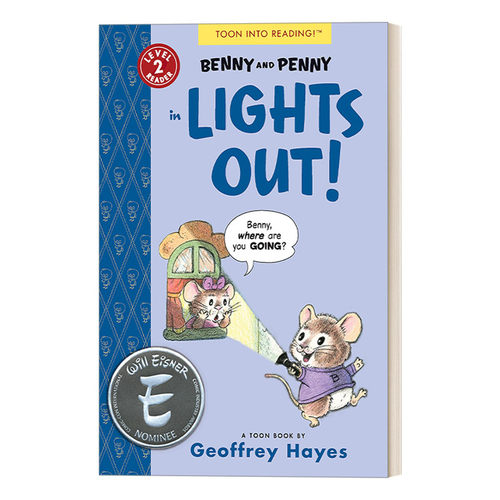 英文原版 Benny and Penny in Lights Out TOON Level 2 本尼和佩妮系列 我不要睡觉 儿童英语漫画绘本 第2级 进口英语原版书籍