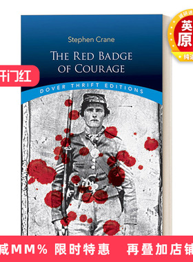 英文原版 The Red Badge of Courage 红色英勇勋章 Dover Thrift Editions 英文版 进口英语原版书籍