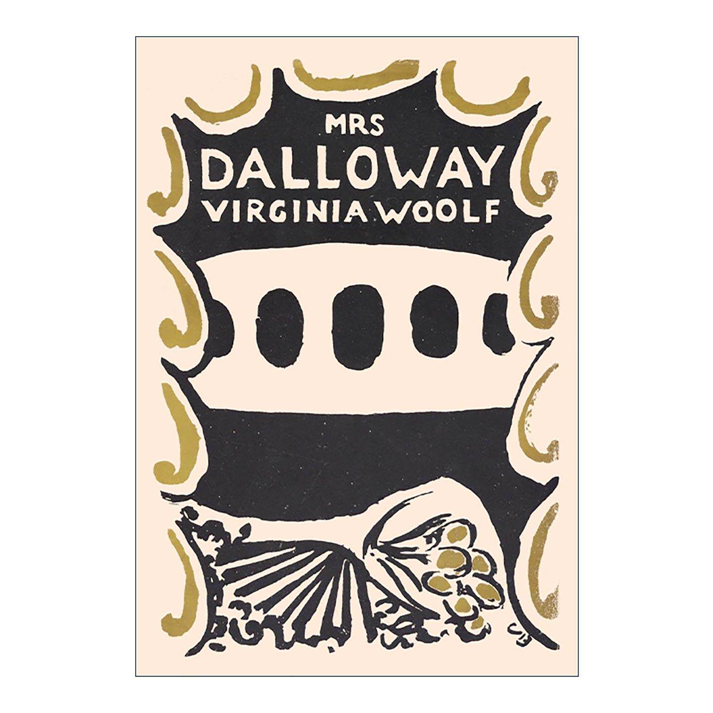 英文原版 Mrs Dalloway 达洛维夫人 弗吉尼亚·伍尔夫 精装收藏版 初版印刷文本及Vanessa Bell设计封面 英文版 进口英语原版书籍