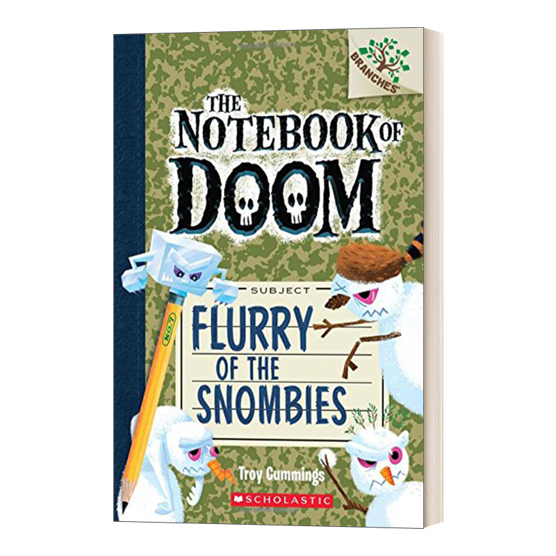 英文原版 The Notebook of Doom #7 Flurry of the Snombies 毁灭笔记7 学乐大树系列 英文版 进口英语原版书籍儿童全英语书