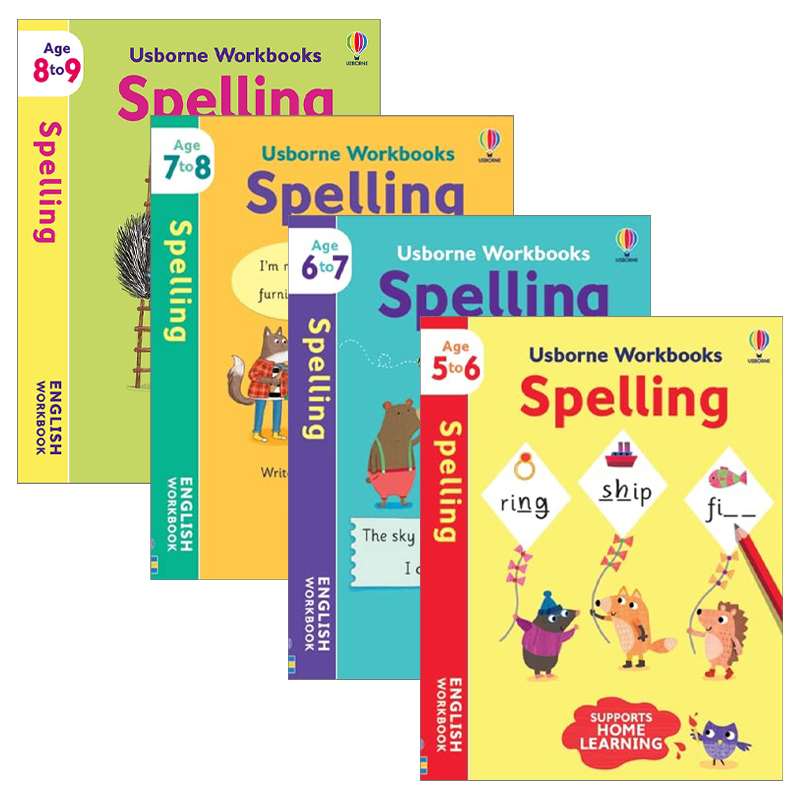 尤斯伯恩拼写练习册5-9岁4册