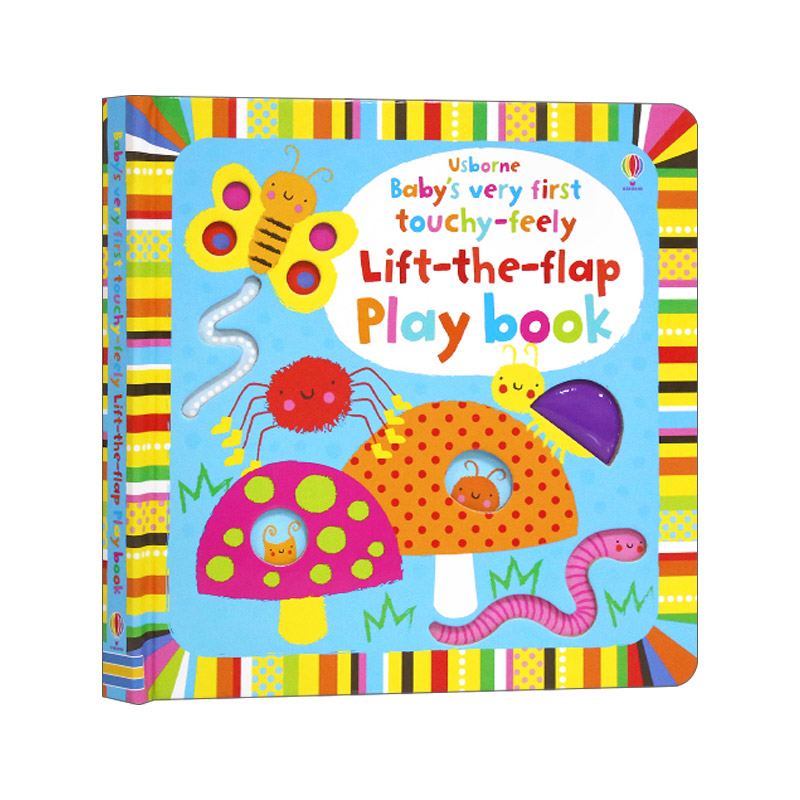 英文原版 Usborne Baby's Very First Touchy-Feely Lift-the-Flap Play Book 宝宝的首本触摸认知翻翻游戏书 英文版 进口英语书籍
