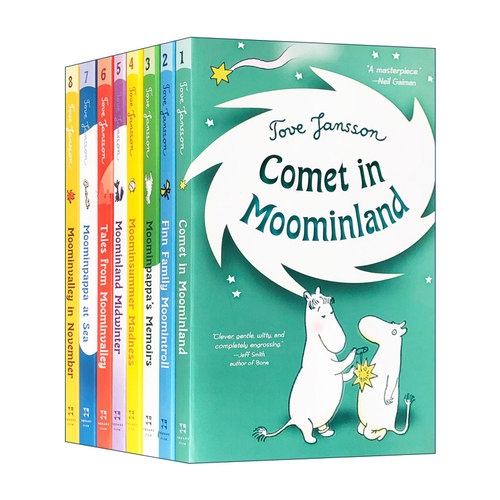 英文原版绘本 Moominvalley in November 姆明谷系列8册 儿童图画故事书读物 魔术师的帽子 姆明谷神话 英文版 进口英语原版书籍