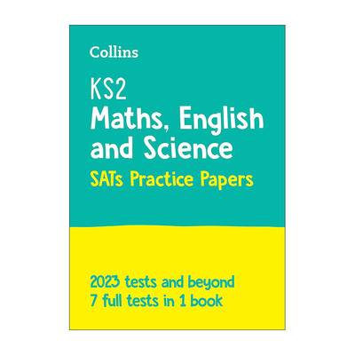 英文原版 Collins KS2 SATs Practice Papers Maths  English and Science 柯林斯小学数学英语和科学练习卷 7套完整试题 英文版