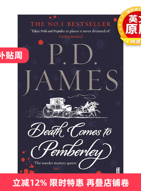 英文原版 Death Comes to Pemberley 达西的疑问 BBC英剧彭伯利谋杀案原著推理小说 P·D·詹姆斯 英文版 进口英语原版书籍