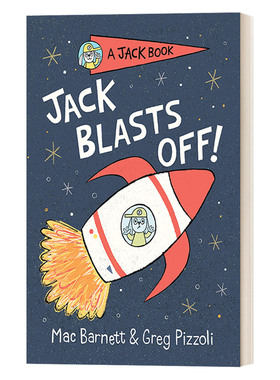 英文原版 A Jack Book 02 Jack Blasts Off 兔子杰克之书系列2 杰克离开了 儿童精装章节桥梁书故事绘本 幽默笑话 英文版 进口书籍