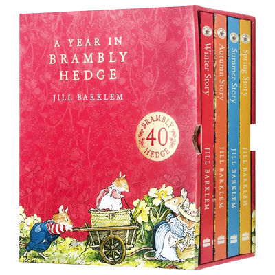 野蔷薇村的故事 4册 A Year in Brambly Hedge 野蔷薇村的一年 英文原版儿童话故事书 原版进口绘本 英语启蒙读物 Jill Barklem
