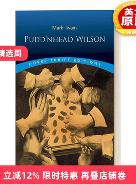 英文原版 Pudd'nhead Wilson 傻瓜威尔逊 马克吐温 Dover Thrift Editions 英文版 进口英语原版书籍