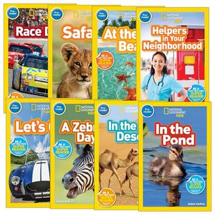 英文版 书籍 Kids reader 国家地理其他系列8册 Pre Geographic Readers 进口英语原版 英文原版 儿童分级读物预备级 National