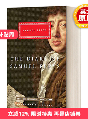 英文原版 Samuel Pepys The Diaries 塞缪尔·佩皮斯日记选 Everyman精装版 英文版 进口英语原版书籍