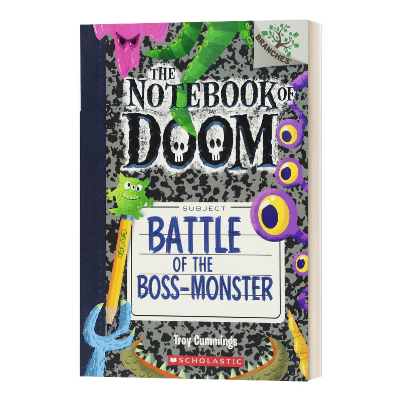 英文原版 The Notebook of Doom #13 Battle of the Boss-Monster 毁灭笔记13 学乐大树系列 儿童章节书 英文版 进口英语原版书籍