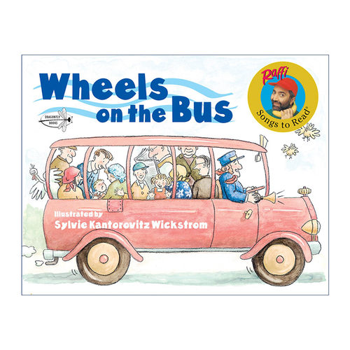 英文原版 Wheels on the Bus 公车巴士上的轮子 儿童绘本 经典儿歌童谣 英文版 进口英语原版书籍